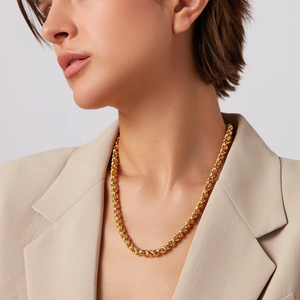 Jenny Bird Rizzo Necklace in High Polish Gold