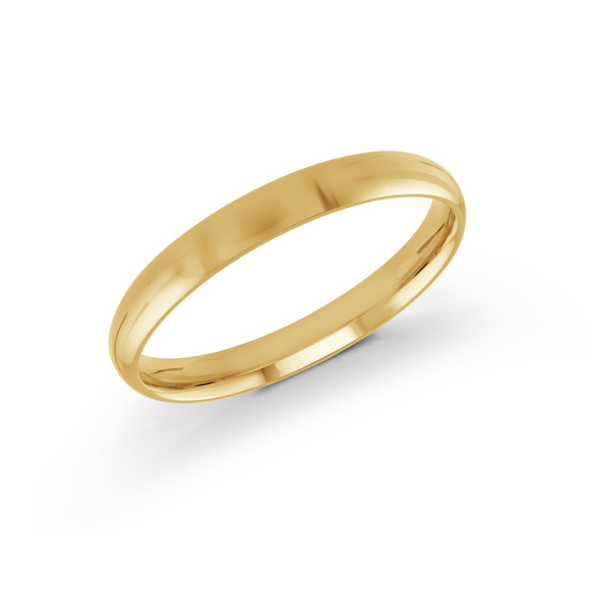 10K Yellow Gold 3mm Wedding Band RS7