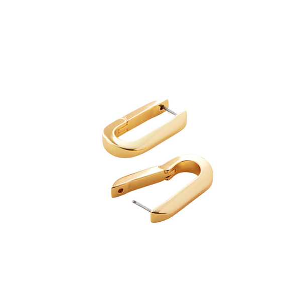 Jenny Bird U-Link Gold Earrings