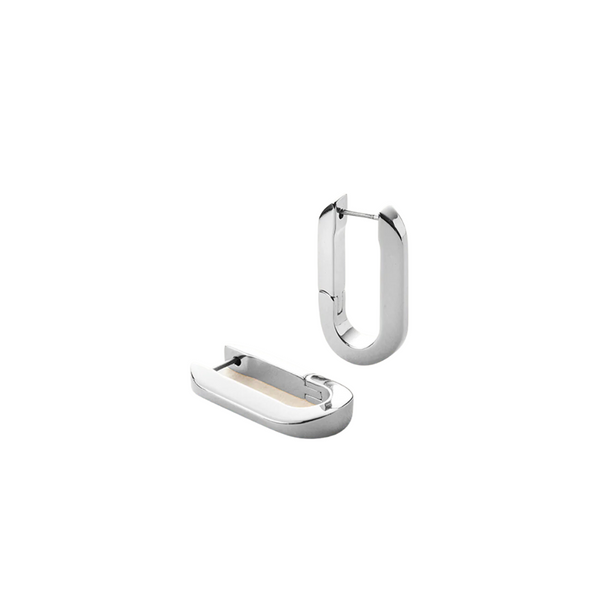 Jenny Bird U-Link Silver Earrings