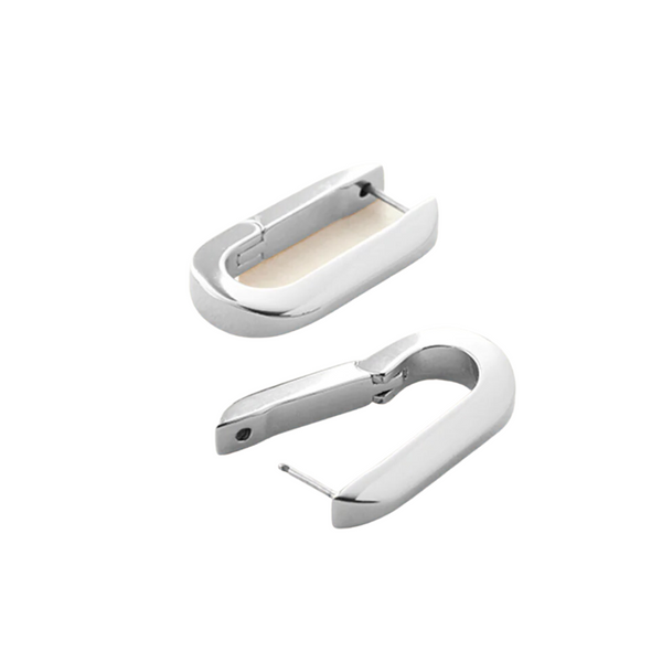 Jenny Bird U-Link Silver Earrings