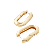Jenny Bird Mega U-Link Gold Earrings