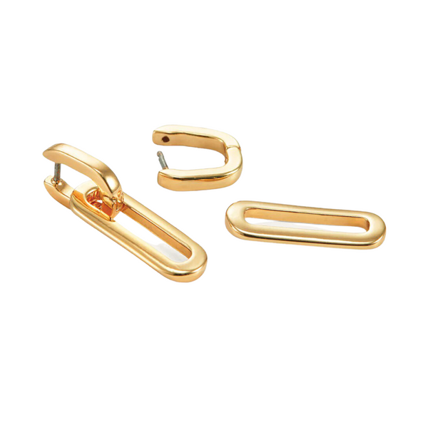 Jenny Bird Teeni Detachable Link Gold Earrings