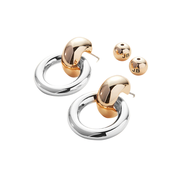 Jenny Bird Faye Knocker Two-Tone Earrings