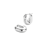 Jenny Bird Puffy U-Link Silver Earrings