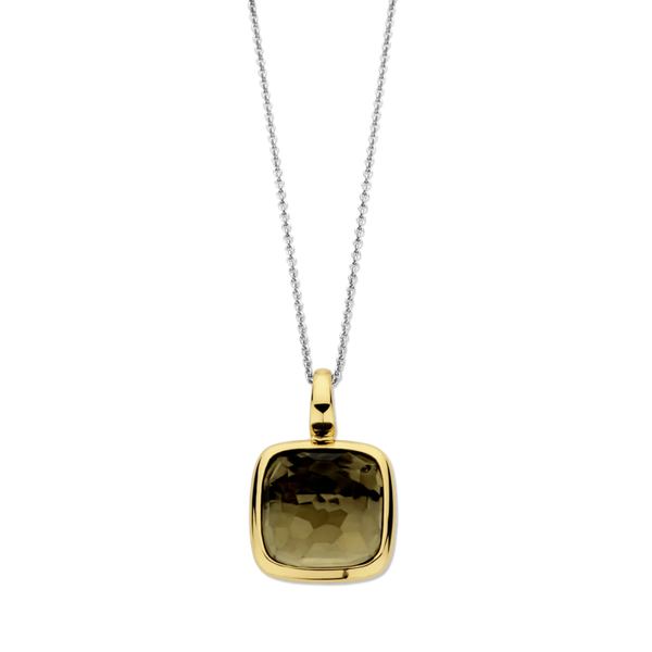 TI SENTO Green Gemstone Pendant on a Chain