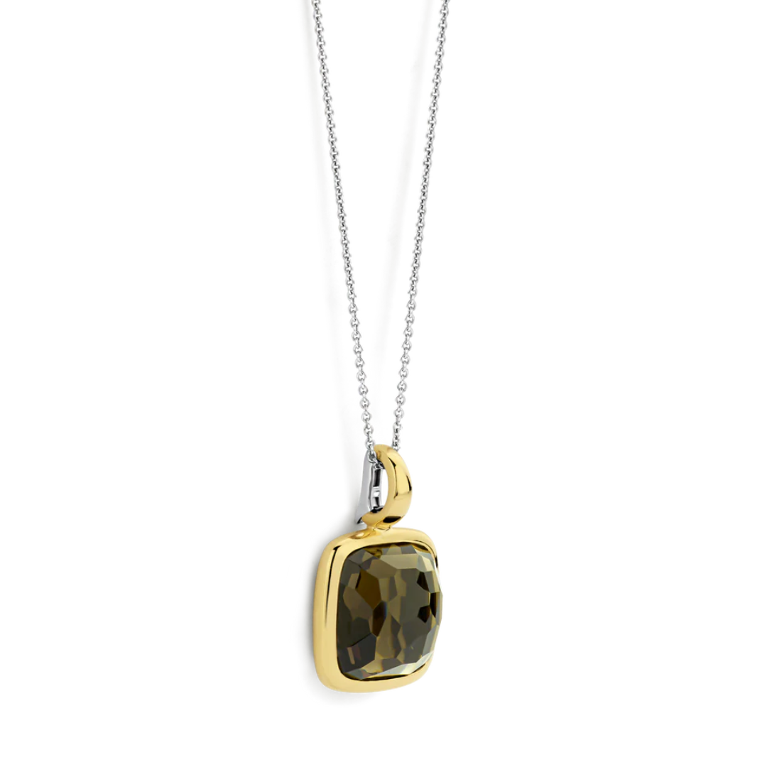 TI SENTO Green Gemstone Pendant on a Chain