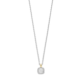 TI SENTO Cubic Zirconia Halo Necklace