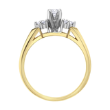 10K Yellow Gold .254ctw Canadian Diamond Multistone Ring