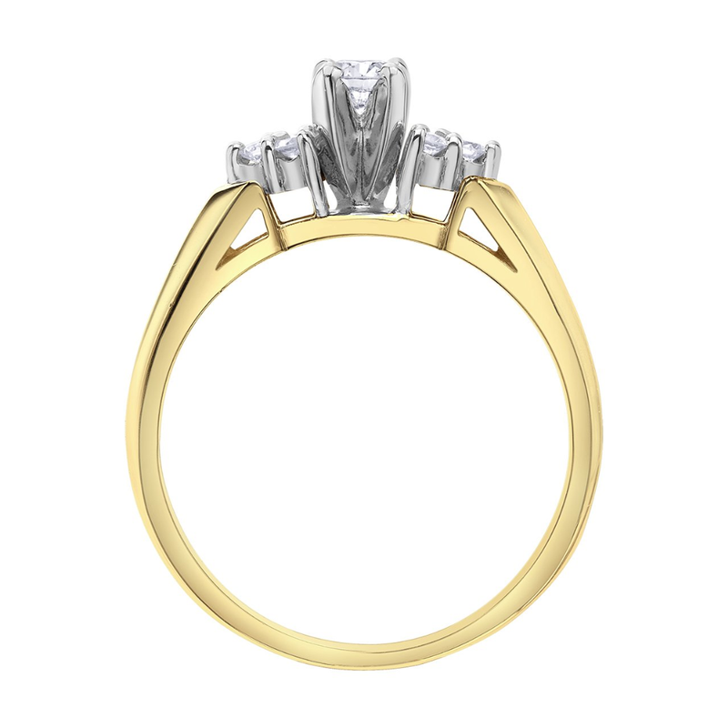 10K Yellow Gold .254ctw Canadian Diamond Multistone Ring
