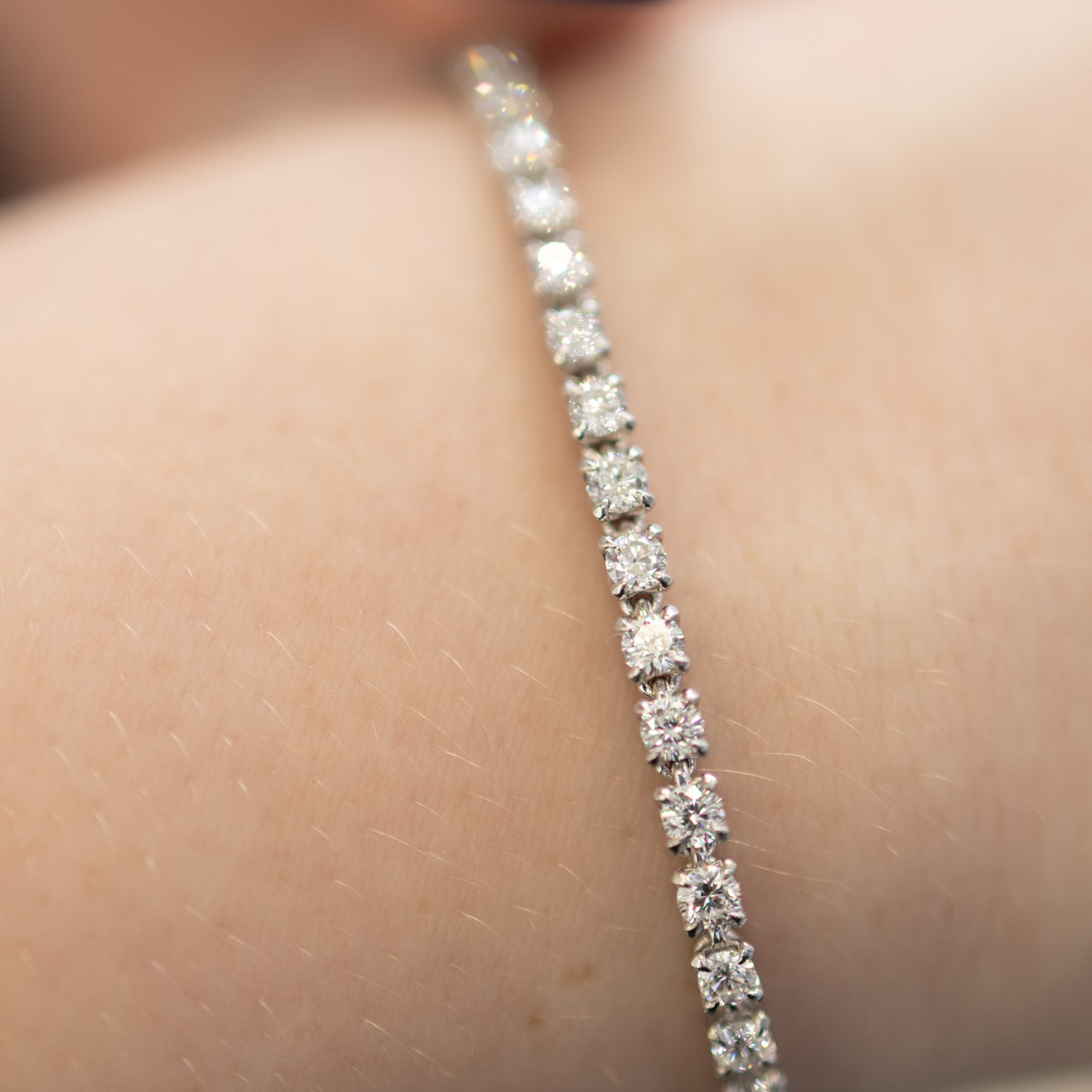 Sterling Silver 3.56ctw Lab grown Diamond Tennis Bracelet