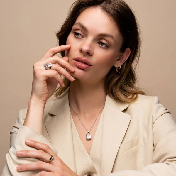 TI SENTO Oval Medium Hoops