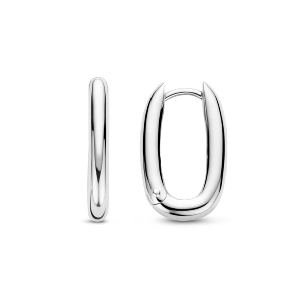 TI SENTO Oval Medium Hoops
