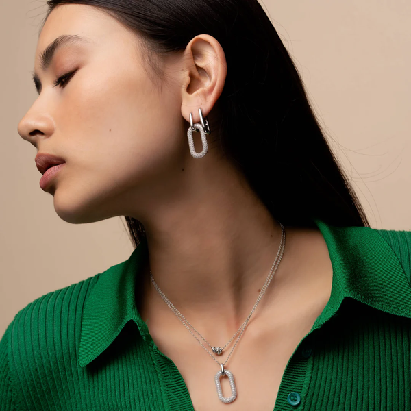 TI SENTO Oval Medium Hoops