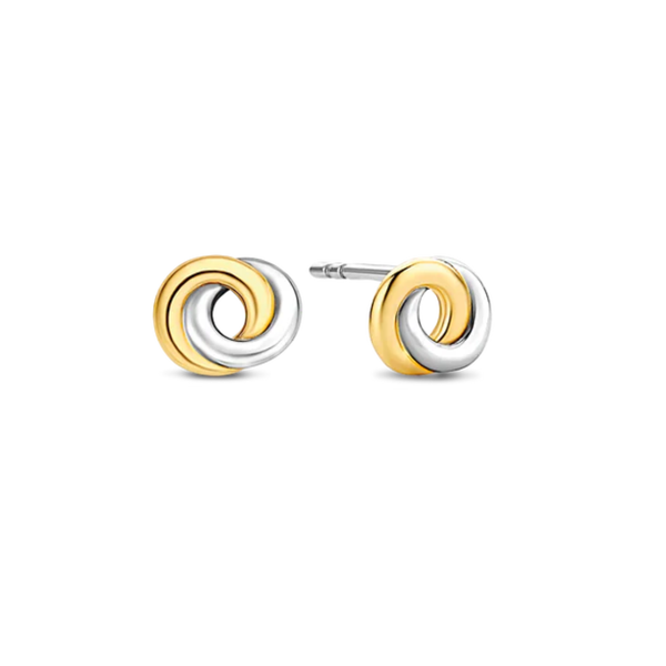 TI SENTO Double Circle Knot Studs