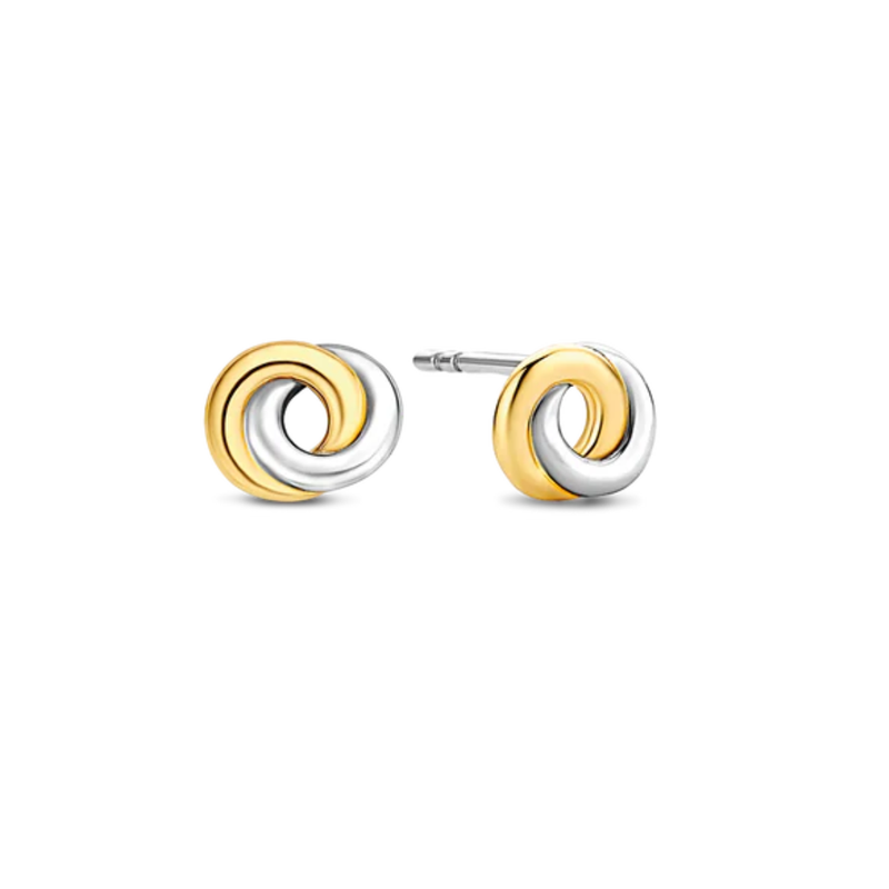 TI SENTO Double Circle Knot Studs