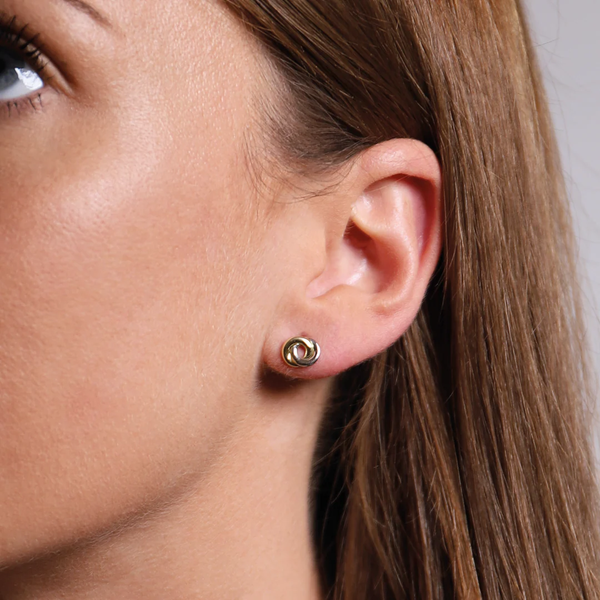 TI SENTO Double Circle Knot Studs