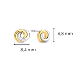 TI SENTO Double Circle Knot Studs