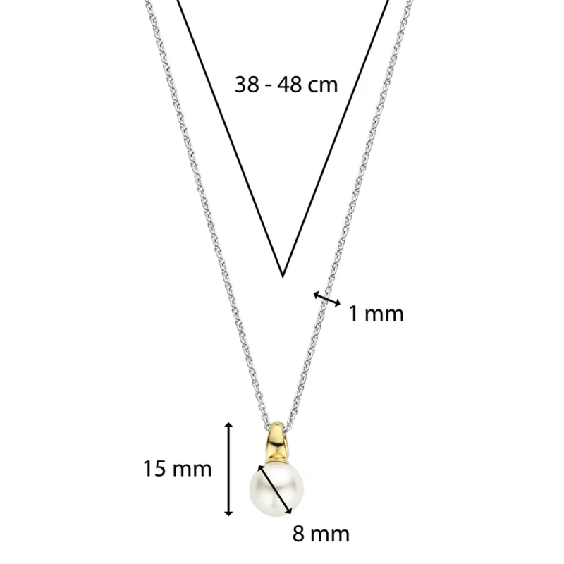TI SENTO Pearl Pendant on a Chain