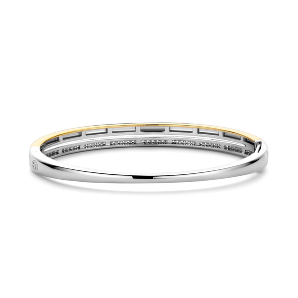 TI SENTO Double Band Cubic Zirconia Bangle