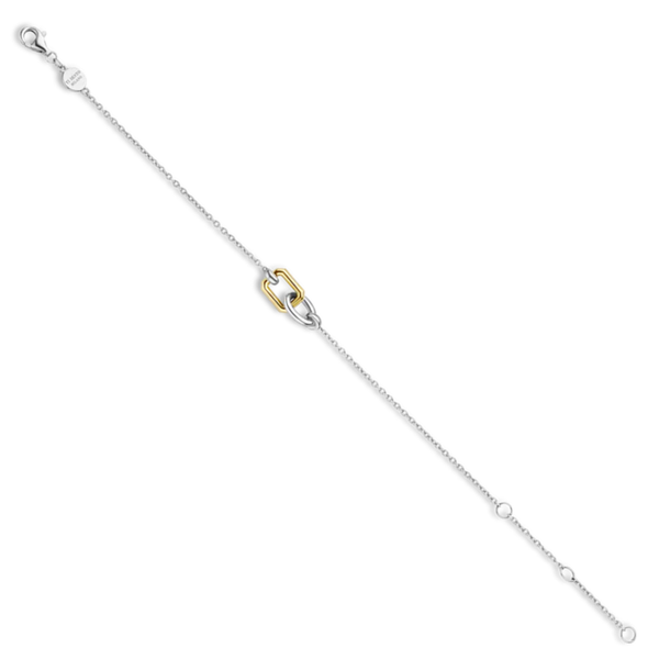 TI SENTO 'Infinity' Cubic Zirconia Interlocking Rectangle & Oval Bracelet