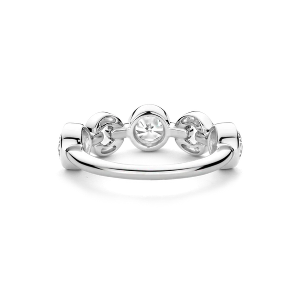 TI SENTO Cubic Zirconia Chain Ring