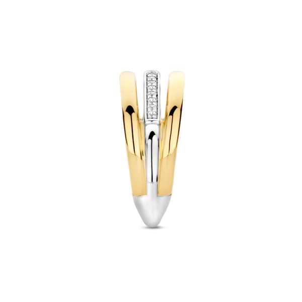 TI SENTO Triple Band Cubic Zirconia Ring
