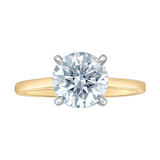 14K Yellow Gold & White Gold 2.03ct Lab Grown Solitaire Diamond Ring