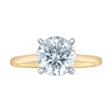 14K Yellow Gold & White Gold 2.03ct Lab Grown Solitaire Diamond Ring