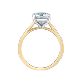 14K Yellow Gold & White Gold 2.03ct Lab Grown Solitaire Diamond Ring