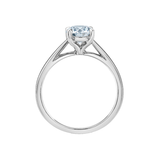 14K White Gold 1.59ct Lab Grown Diamond Solitaire Ring