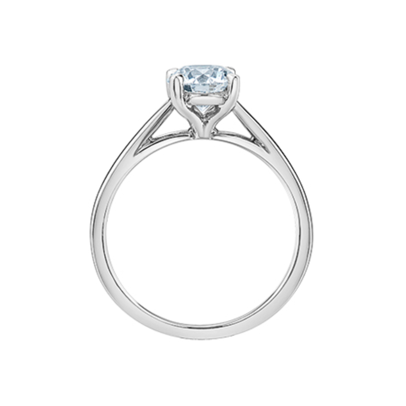 14K White Gold 1.59ct Lab Grown Diamond Solitaire Ring