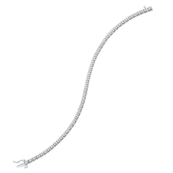10K White Gold .50ctw Diamond Tennis Bracelet