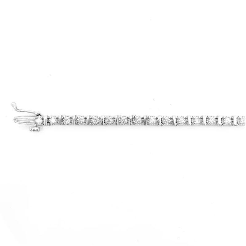 10K White Gold .50ctw Diamond Tennis Bracelet