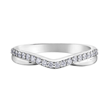 14K White Gold .25ctw Diamond Band