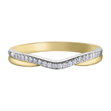10K Yellow Gold .10ctw Diamond Universal Band
