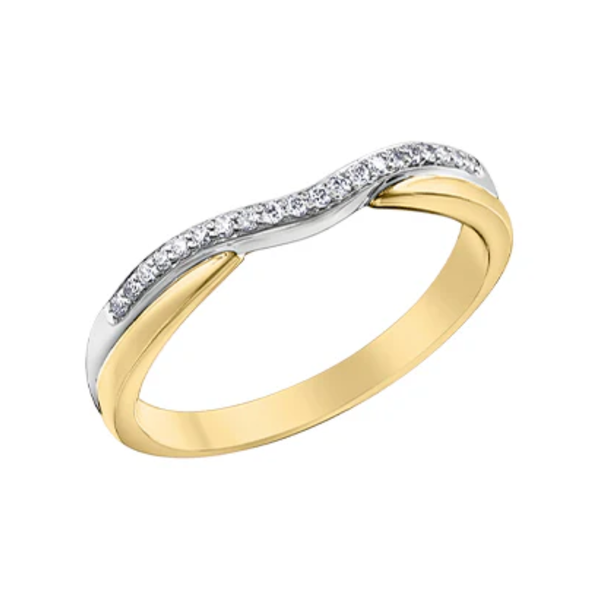 10K Yellow Gold .10ctw Diamond Universal Band