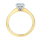 14K Yellow & White Gold 2.08ct Pear Lab Grown Diamond Solitaire Ring
