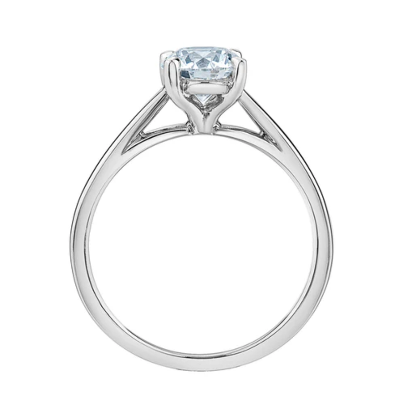 14K White Gold 1.50ct Lab Grown Diamond Solitaire Ring