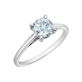 14K White Gold 1.50ct Lab Grown Diamond Solitaire Ring