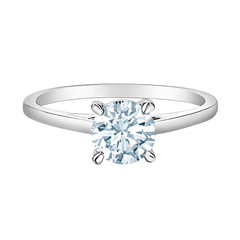 14K White Gold 1.50ct Lab Grown Diamond Solitaire Ring