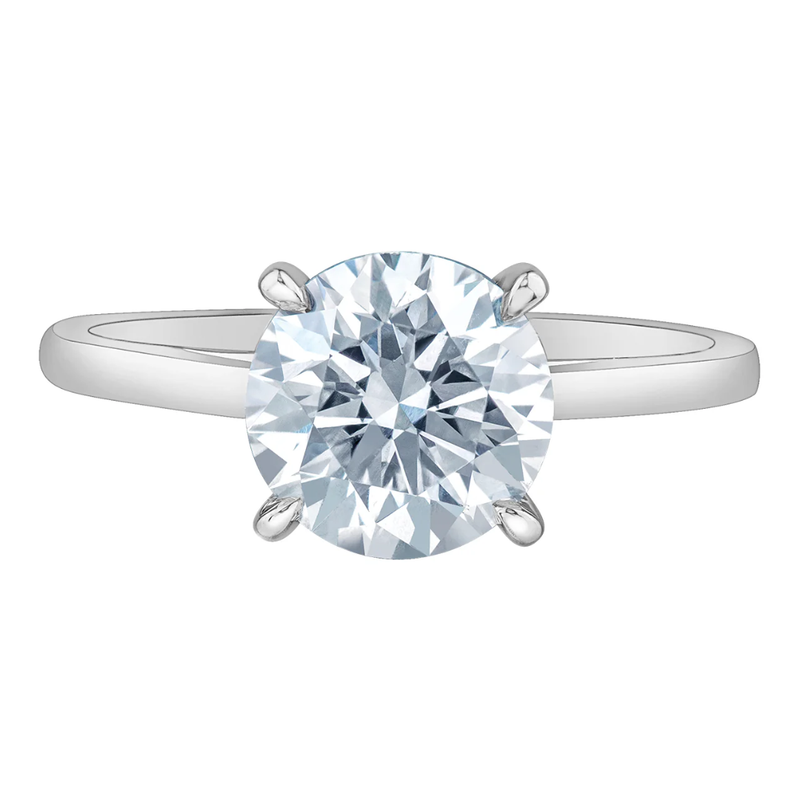 14K White Gold 2.06ct Lab Grown Diamond Solitaire Ring