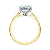 14K Yellow Gold 3.09ct Oval Lab Grown Diamond Solitaire Ring