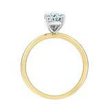 14K Yellow & White Gold 1.53ct Oval Lab Diamond Solitaire Ring