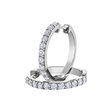 10K Yellow Gold 1.50ctw Diamond Envy Hoops