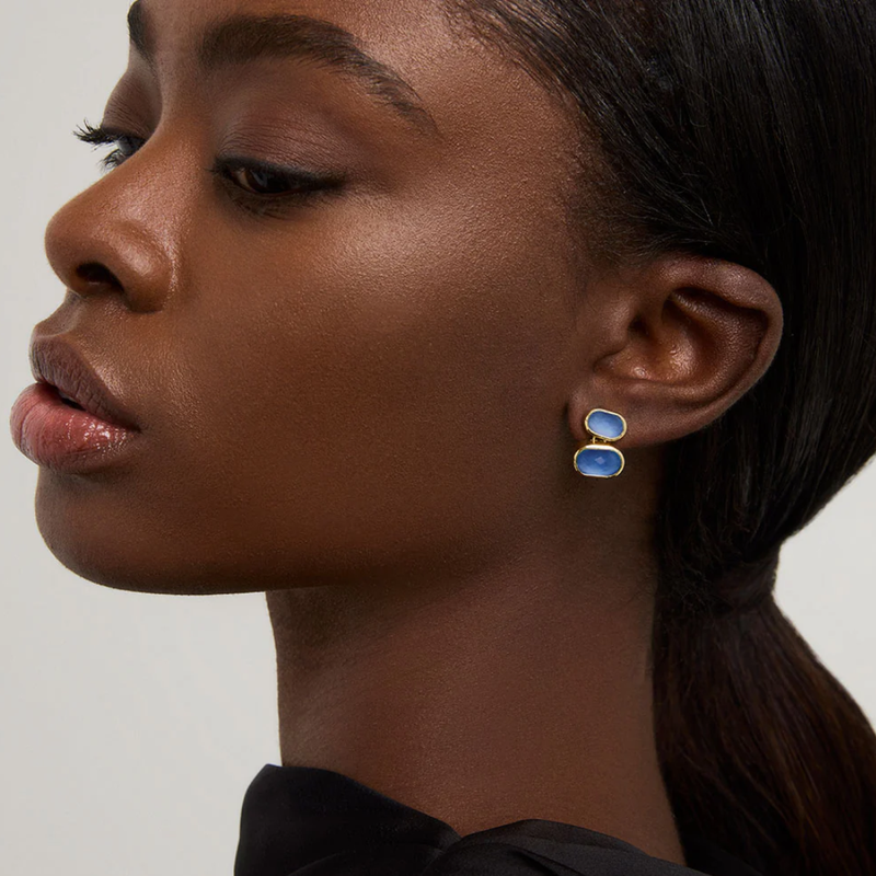 Dean Davidson Mercer Double Gemstone Drop Earrings