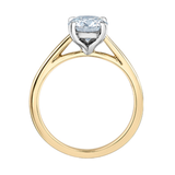14K Yellow Gold 1.06ct Round Lab Diamond Solitaire Ring