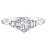 14K White Gold .491ctw Canadian Diamond Ring