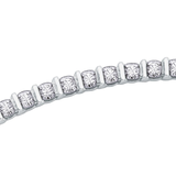10K White Gold .50ctw Diamond Tennis Bracelet