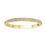 10K Yellow Gold .15ctw Pave Diamond Band